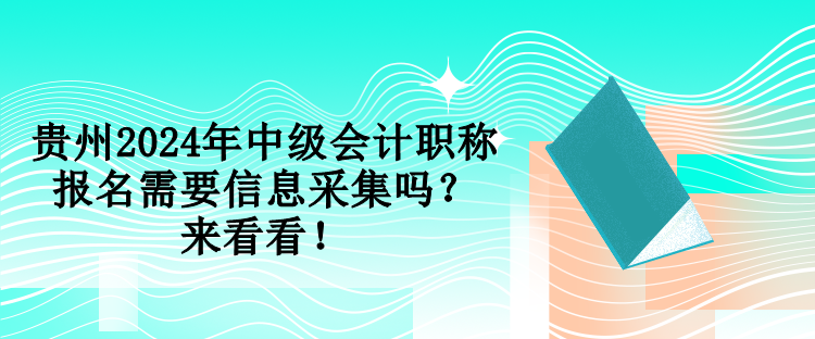 貴州2024年中級(jí)會(huì)計(jì)職稱報(bào)名需要信息采集嗎？來看看！