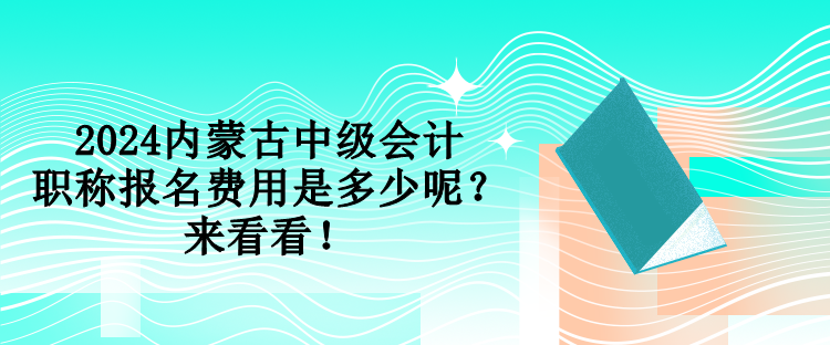 2024內(nèi)蒙古中級(jí)會(huì)計(jì)職稱報(bào)名費(fèi)用是多少呢？來(lái)看看！